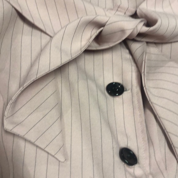 2-piece pin striped skirt /blouse set - jrs size 7 - Picture 4 of 7